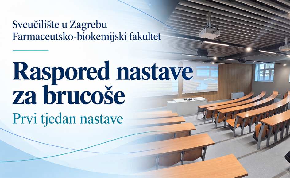 Raspored sati za brucoše – prvi tjedan nastave